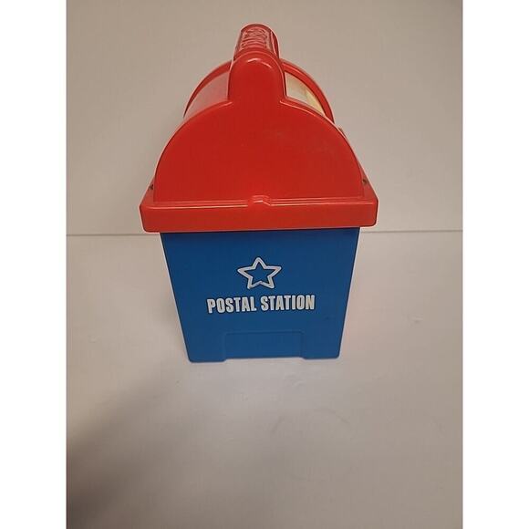 Vintage Playskool Mailbox Postal Station Shape Sorter Toy 4 Shapes - 1 Missing - Picture 9 of 15